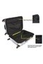 Arete ABS Hard Case Suitcase Set 3 pcs Silver - 5
