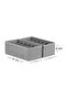 2-Piece 6 Compartments Gray Children's Room Closet Drawer Inside Laundry Socks Organizer Honeycomb Accordion Organizer - 6
