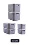 Set of 6- Multi-Purpose In-Cabinet Organizer Storage Box with Lid 21-13-6,2 (Set of 2 Pieces)