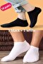 Men's Women's Ankle-Length Short Socks White Black Booties Cotton Pack Socks 10 Pieces