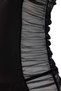 Black Gartered, Unpadded Satin and Tulle Backless Babydoll/Fantasy Nightgown THMAW26LL00002 - 6