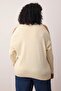 Krem Cut Out Detaylı Triko Kazak TBBAW23AN00025 - 4