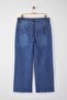 Mavi Yüksek Bel Geniş Paça Büyük Beden Wide Leg Jeans TBBAW26CJ00001 - 7