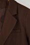 Wardrobe Essentials Brown Slim Cashmere Special Collection Comfortable Fit Blazer Jacket |   Twoaw26Bc00005 - 10