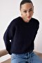 Wardrobe Essentials More Sustainable Lacivert Alpaka Yün Karışımlı Triko Kazak|TWOAW26KZ00001