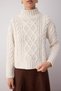 Stone Hair Braided Wide Mold Knitwear Sweater Twoaw26Kz00128 - 3