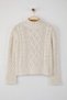 Stone Hair Braided Wide Mold Knitwear Sweater Twoaw26Kz00128 - 5