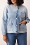 Mavi Crew Neck Oversize/Wide Fit Denim Plus Size Jacket Tbbaw26Ag00002 - 3