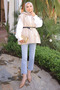 Beige Waist Belt Vest - 2