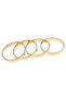 Flat Model Bracelet Gold Color Handcuffs - 4