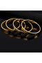 Flat Model Bracelet Gold Color Handcuffs - 3