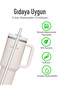 Quencher 1.18 Model Thermos Accessory Set – Leakproof Lid, 6 Straws, Base, Brush and Cute Figure - 5