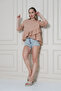Women's Mink Ruffled, Long Back Cotton Linen Relaxed Fit Blouse 700-3571319 - 7