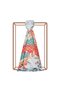 Palace Garden Patterned Silk Shawl 02677-Ice Blue