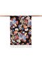Chrysanthemum Patterned Silk Shawl 04216-New Black - 2