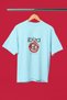 Set of 2 Oversize Fit Unisex Blue Color Ibiza, Green Color Brazil Printed Couple Combination T-Shirt - 2