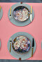6-Person Alvina Series Stackable 6 Piece Luxury Cake Dinner Plate Set - 2