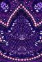 Hollywood Hand Embellished Bucket Bag in Purple - 4