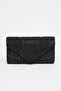 Beatrice Hand Embellished Clutch Bag in Black