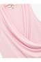Double Breasted Collar Sleeveless Blouse with Drape Detail - 5