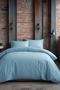 – 100% Cotton Double Duvet Cover Set |   Blue - 2