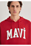 Logo Printed Hooded Red Sweatshirt067149-86417 - 6