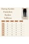 Women's Elastic Waist Carrot Pants Black - 4