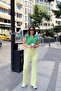 Yellow Spanish Loose Leg, Elastic Waist, Soft Texture Fabric, Loose & Comfortable Fit/Cut, Pants - 2