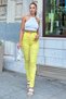 Yellow High Waist Skinny Jean Trousers - 6