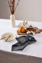Premium |   Set of 2 Linen Gray Napkins 40 X 40 cm - 4