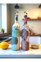 Special Design Oil Pot and Vinegar Pot Set with Earrings, Native Female and Bohemian Pattern - Home and Kitchen Decor - 8