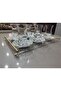 Brass 6-Person Tea & Coffee Tray 5 mm Transparent Plexiglass Tray