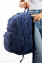 571 Crinkle/Clinkir Waterproof Lightweight Multi-Eye Sports, Travel, School, Laptop Backpack Navy Blue 1B - 7