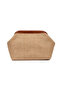 Women's Brown Color Detailed Jute Straw Portfolio & Clutch Bag - 4