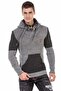 Cp253 Hooded Textured Gray Sweater - 2