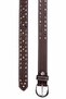 Wg104 Women's Belt Metal Embroidered Genuine Leather - 2