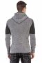 Cp253 Hooded Textured Gray Sweater - 4