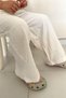 Girl's Wide Leg Waist Detailed Woven Trousers - 2