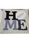 Single Home Written Punch Embroidered Decorative Premium Embroidered Pillow Cover - 6