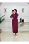 Belted Pleated Hijab Dress Nazlı