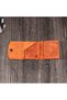 Genuine Leather Handmade Card Holder Wallet – Minimalist Design with Cash and Card Compartments - 5