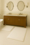 Modern Decorative Non-Slip Base Bathroom Mat Toilet Seat Set 50X80-40X50 cm - 2