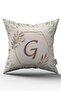 Lettered Cushion Cover - Letter G - Decorative Digital Printed Cushion Cover with Letters - Pillow Case - 2