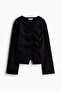 Ruched cardigan
