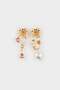 Women's Floral Pearl Earrings E8022Axns