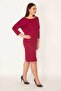 Women's Large Size Fujya Back V Capri Sleeve Dress 65n31822 - 5