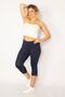 Women's Plus Size Navy Blue Lycra Jersey Leggings Trousers 65n34816 - 4