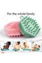 Silicone Body Scrubber & Scalp Massager 2 in 1 Exfoliating Shower Brush & Shampoo Brush for Deep Cle - 3