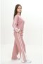 Girl's 100% Cotton 2 Thread Garnished Striped Horse & Top Tracksuit Set – Double Color Bottom Top Set-297 - 2