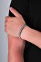 Knitted Model Adjustable Men's Steel Bracelet - 3